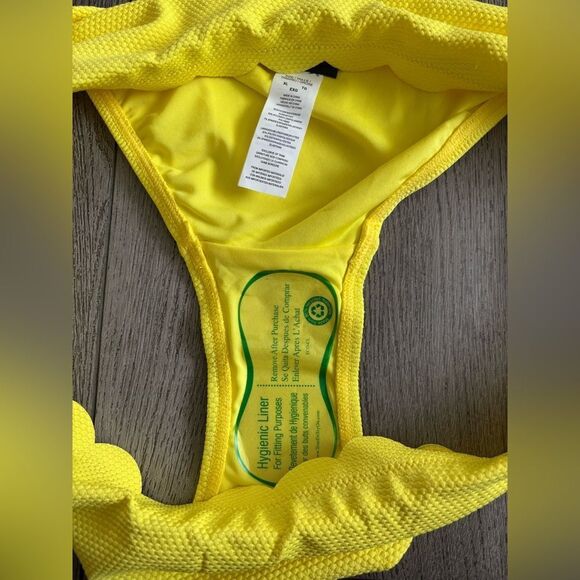 Kate Spade Yellow Scalloped Bikini Bottom - Picture 3 of 5